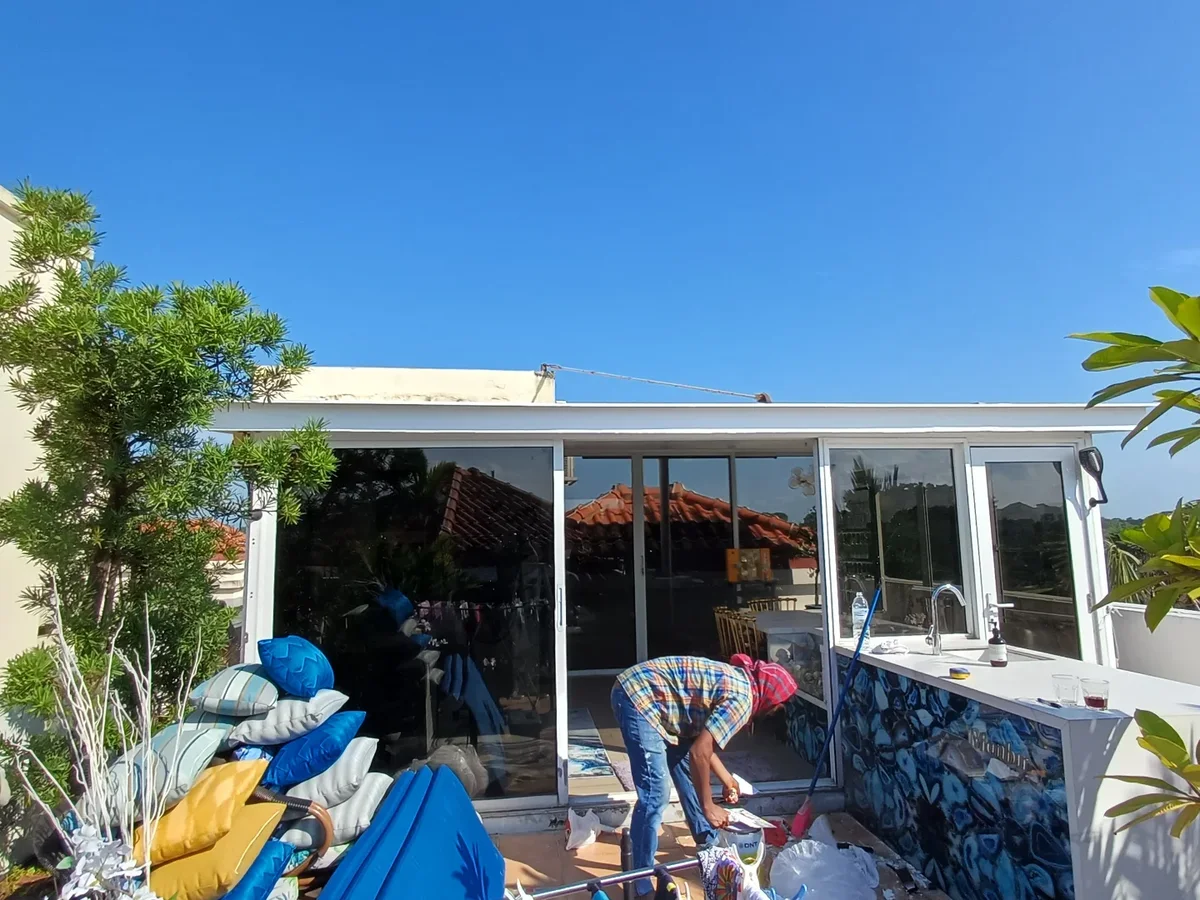 Exterior painting work