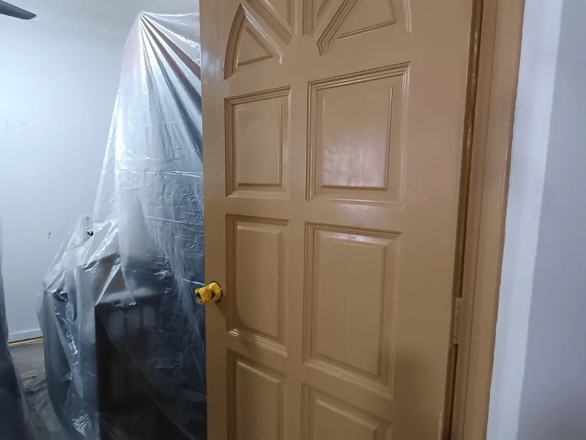Protected door finishing