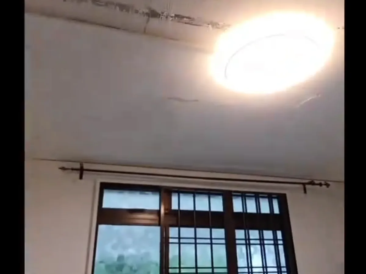 Ceiling repair work