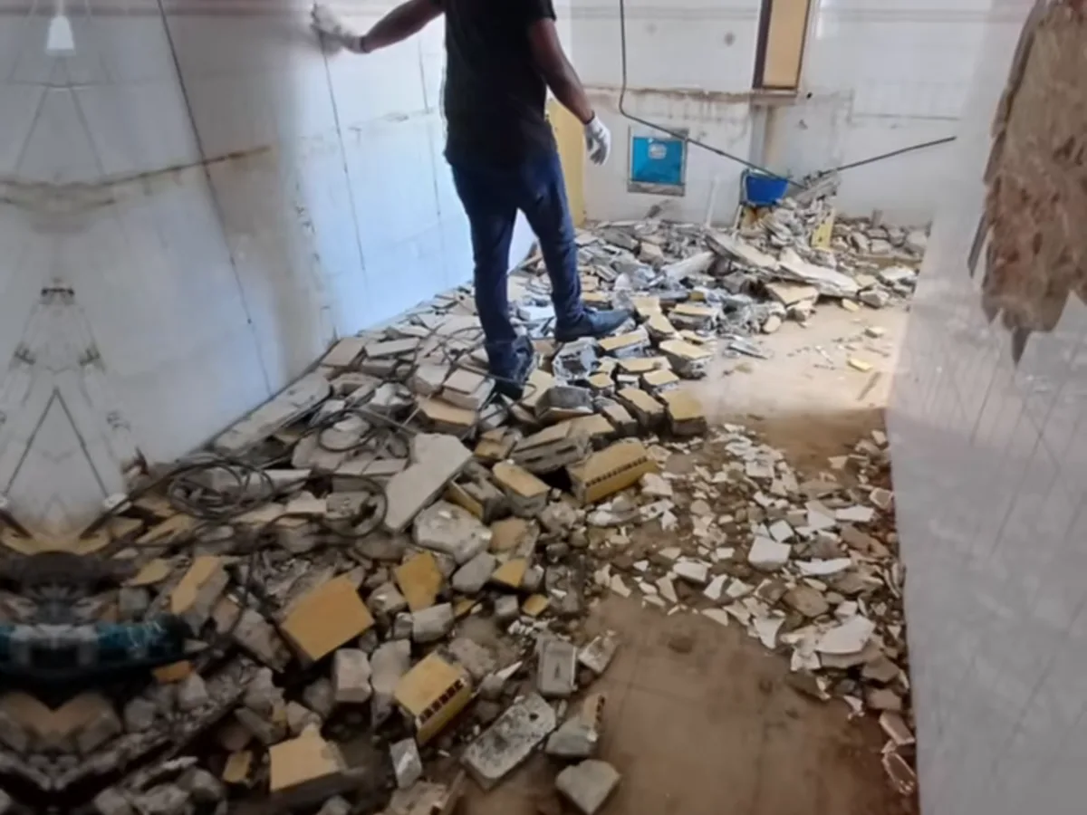 Room strip-out work